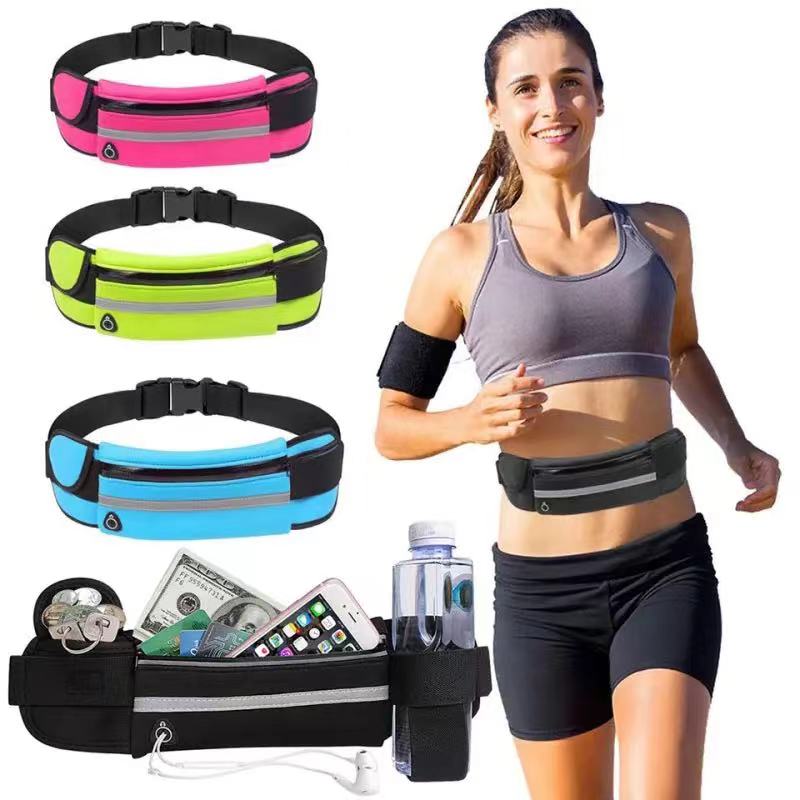 Yoga Fitness Apple - วิ่งกระเป๋าเข็มขัดเอวแพ็คกระเป๋าออกกําลังกาย Fanny Jogging กระเป๋าเดินทางเงินผู้ถือโทรศัพท์มือถือสําหรับฟิตเนสโยคะ