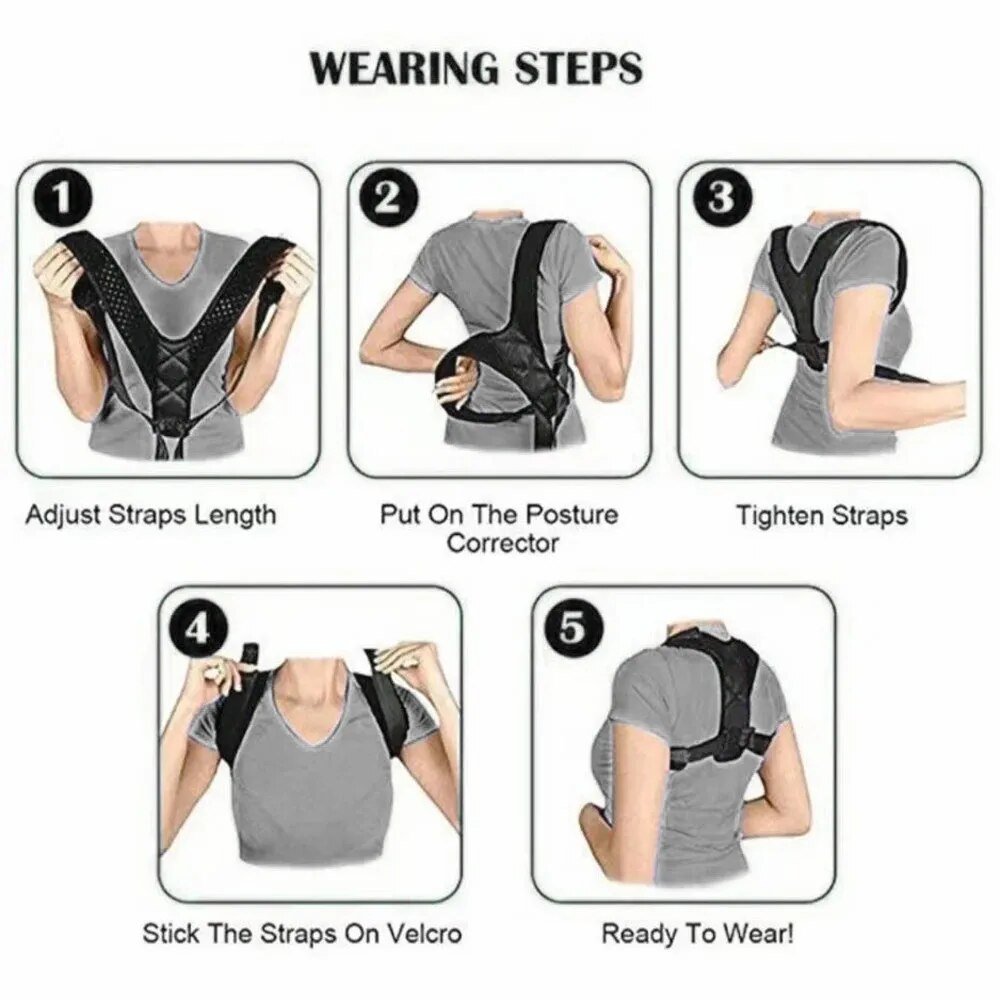 เข็มขัดแก้ไขท่าทางหลัง ป้องกัน - Posture Corrector Back บทวิจารณ์และราคา