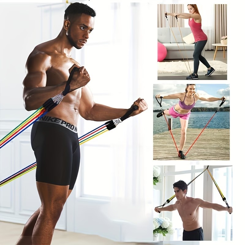 ชุดยางยืดออกกำลังกายพร้อมอุปกร - Yoga Fitness Resistance Band บทวิจารณ์และราคา