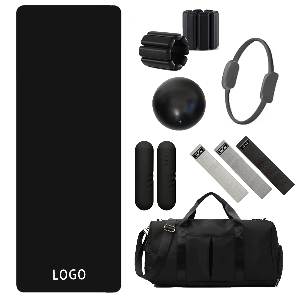 ชุดอุปกรณ์ออกกำลังกายพร้อมโลโก - Yoga Fitness Resistance Band บทวิจารณ์และราคา