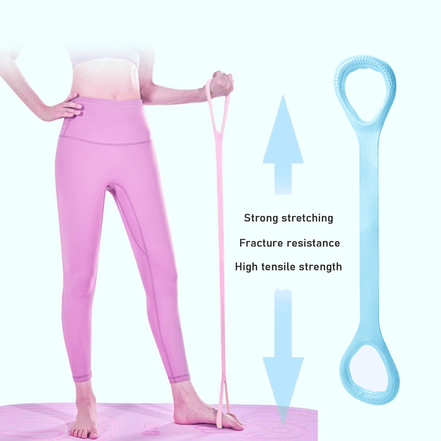 สายยางยืดออกกำลังกาย 8 เส้น สำ - Yoga Fitness Resistance Band บทวิจารณ์และราคา