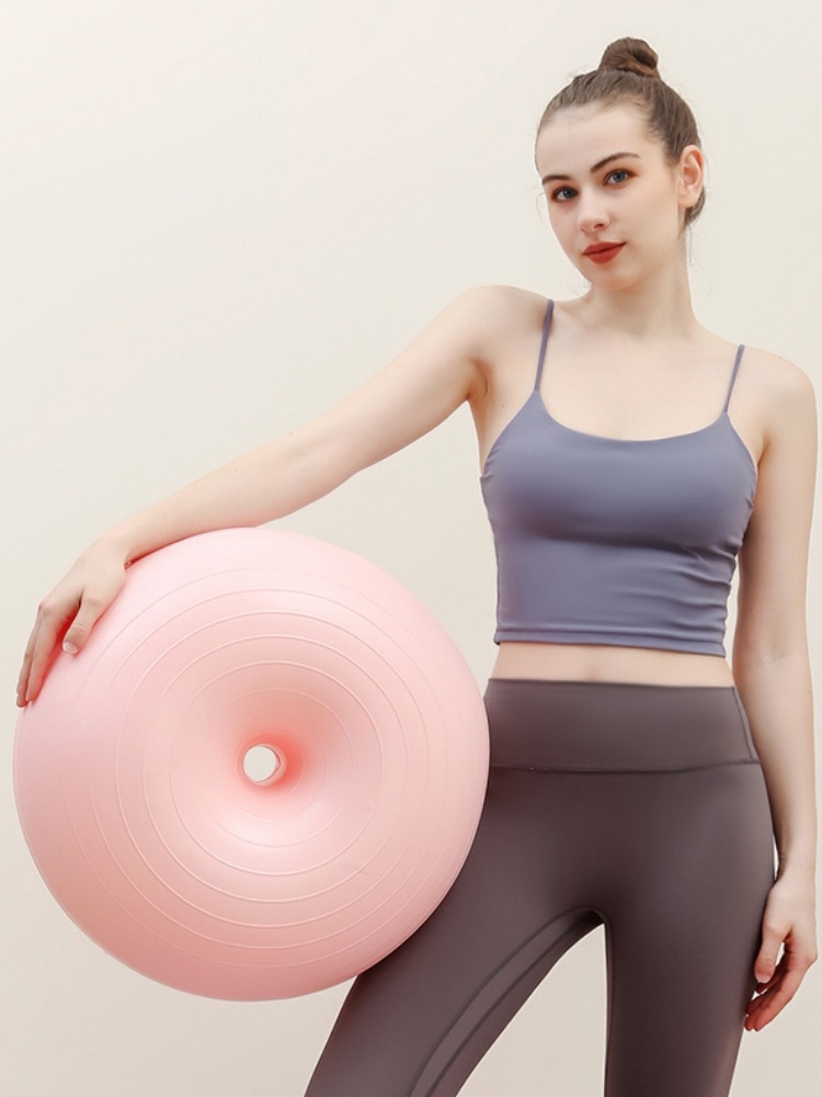 ลูกบอลโยคะพิลาทิสรูปโดนัทแบบหน - Yoga Fitness Apple บทวิจารณ์และราคา