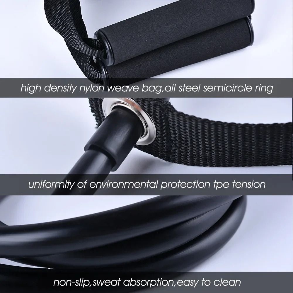 พร้อมที่จับ สายยางยืดออกกำลังก - Yoga Fitness Resistance Band บทวิจารณ์และราคา